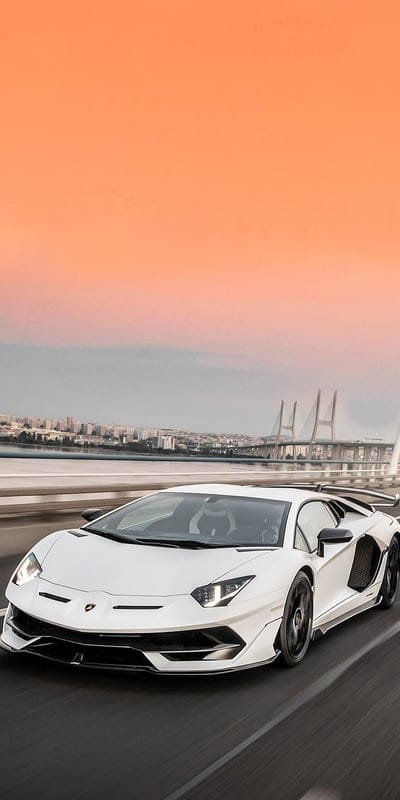 Lamborghini, aventador, cool, gold, lambo, mustang, mustangs, skyline, sports car, white car, mobile wallpaper, android wallpaper, iPhone wallpaper, phone wallpaper