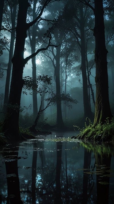 Forest,Dark,Mysterious,Cool,Aesthetic