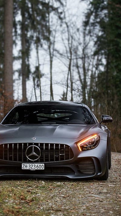 Mercedes AMG GT, car, supercar sports, america, new, forest, mobile wallpaper, android wallpaper, iPhone wallpaper, phone wallpaper