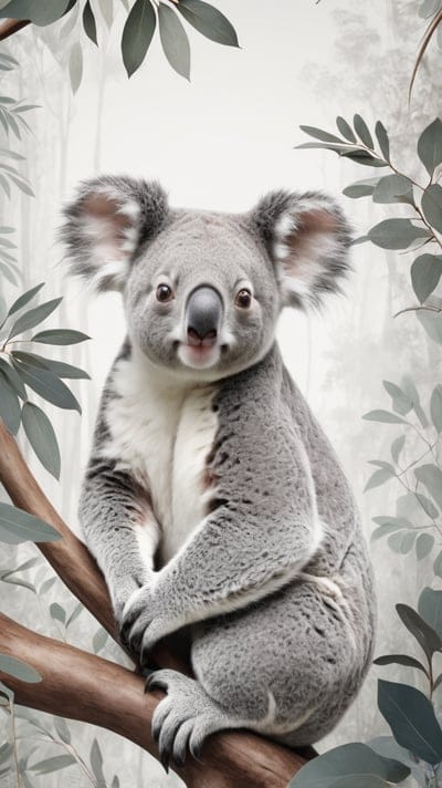 Wallpaper,AI Art,Ai Wallpaper,Desktop Wallpaper,Artwork,Aesthetic,Koala,Cute