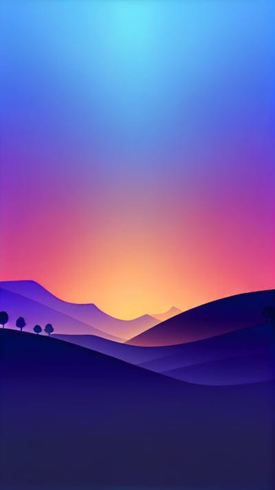 hills,trees,art,gradient