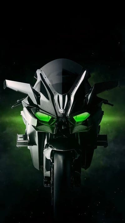 Ninja H2r Bike, Smoky Effect, kawasaki, mobile wallpaper, android wallpaper, iPhone wallpaper, phone wallpaper
