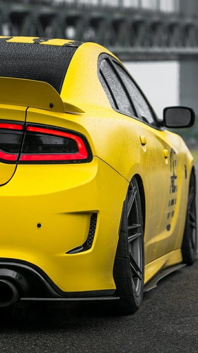 Yellow Hellcat, dodge, charger, muscle car, car, supercar rich, luxury, america, mobile wallpaper, android wallpaper, iPhone wallpaper, phone wallpaper
