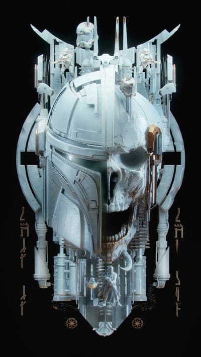This Is The Way 4,Spizak,boba,fett,horror,mandalorian,mando,metal,sci fi, skull, star, starwars, wars