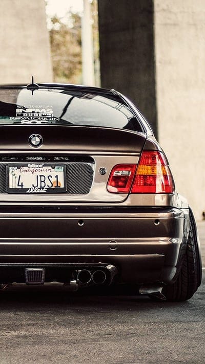 Bmw M3 e-46, back, car, tuned, mobile wallpaper, android wallpaper, iPhone wallpaper, phone wallpaper
