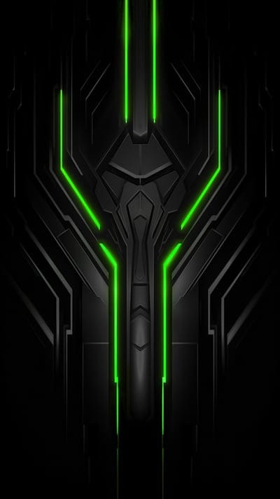 shapes,glow,lines,black,green