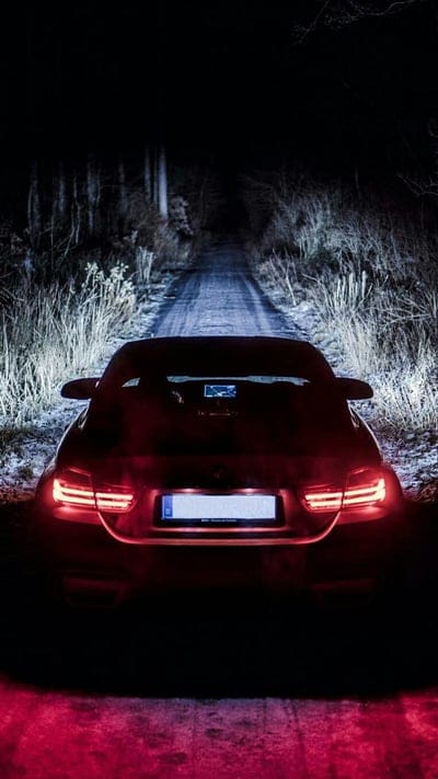 BMW M4, bmw, car, coupe, dark, f82, m power, m4, night, rear view, vehicle, mobile wallpaper, android wallpaper, iPhone wallpaper, phone wallpaper