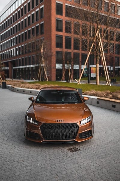 car, sports car, Audi, Audi TT, frontal view, mobile wallpaper, android wallpaper, iPhone wallpaper, phone wallpaper
