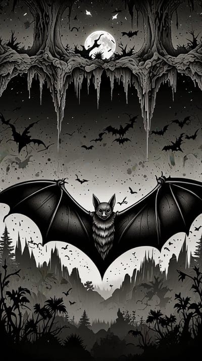 Bat,Scary,MOON,Moon,Tattoo,Tattoo Wallpaper,Wallpaper,AI Art,Ai Wallpaper,Desktop Wallpaper,Artwork,Black,White,Black and White,Aesthetic