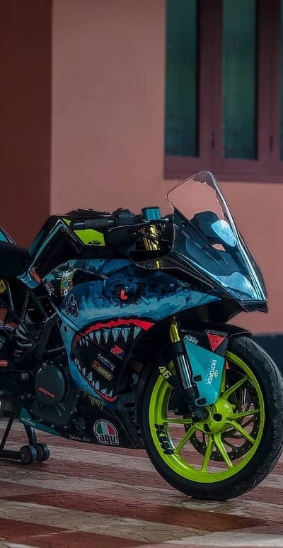 KTM RC, bike, motorcycle, ride, mobile wallpaper, android wallpaper, iPhone wallpaper, phone wallpaper