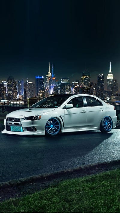 Mitsubishi night, car, engine, mitsubishi, night, speed, tuning, mobile wallpaper, android wallpaper, iPhone wallpaper, phone wallpaper