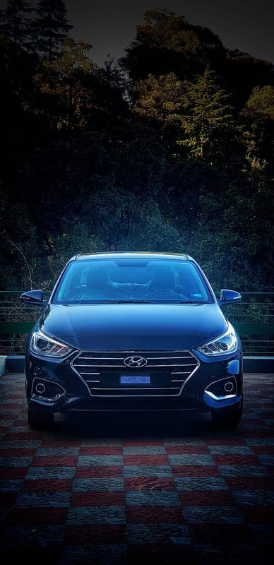 Hyundai Verna, black, car, mobile wallpaper, android wallpaper, iPhone wallpaper, phone wallpaper