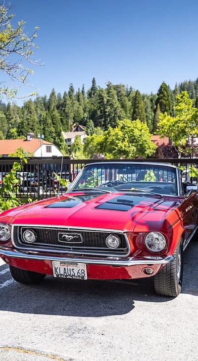 mustang, car, retro, front view, headlights, mobile wallpaper, android wallpaper, iPhone wallpaper, phone wallpaper