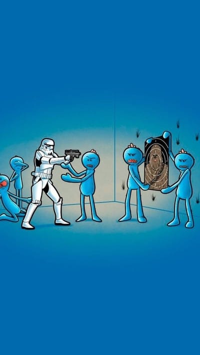 Meesek,cartoon,morty,rick,star,stormtroopers,wars