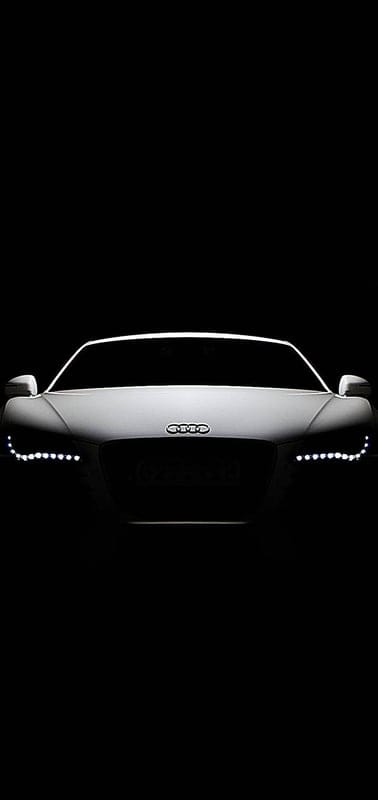 Audi, car, voiture, black, neon, lights, mobile wallpaper, android wallpaper, iPhone wallpaper, phone wallpaper