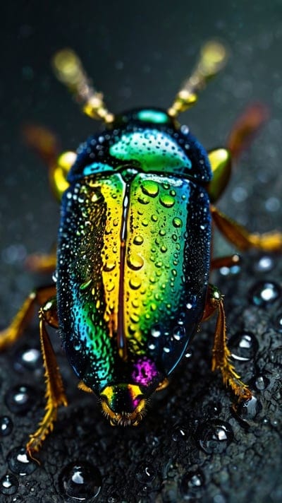 Jewel Beetle,dark,insects,rain,sad vibe,aesthetic,lone,8k wallpaper,4k wallpaper,hd backgrounds,hd wallpapers,wallpapers,aesthetic wallpapers,drenched
