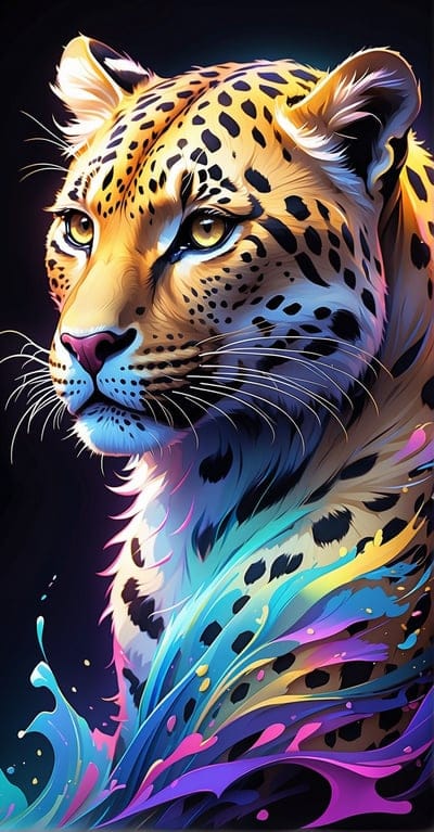 Colorful,Cool,Leopard