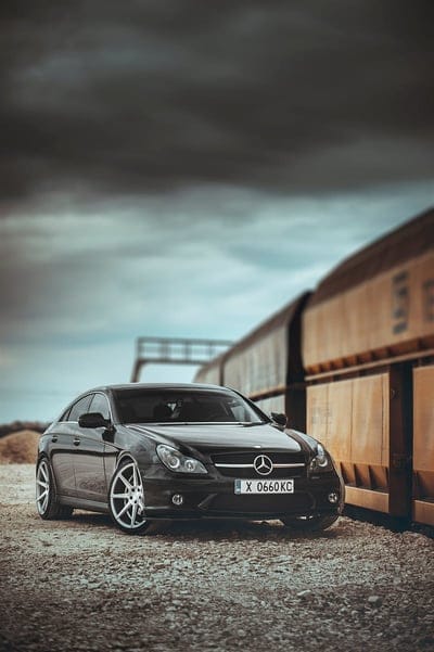 mercedes, car, black, pebbles, mobile wallpaper, android wallpaper, iPhone wallpaper, phone wallpaper