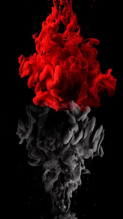 ink,darkness,red,gray,abstraction
