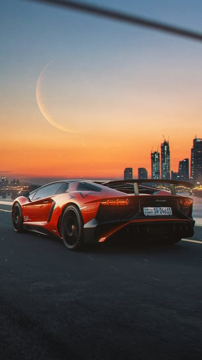 lamborghini,sports car,car,side view,city