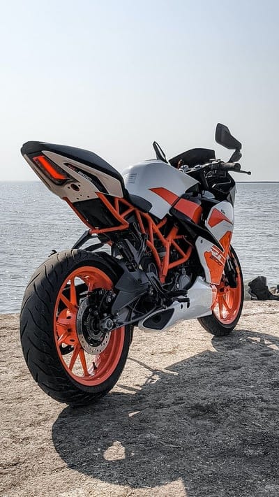 Ktm Rc Bike, Parked, bike, racing, mobile wallpaper, android wallpaper, iPhone wallpaper, phone wallpaper