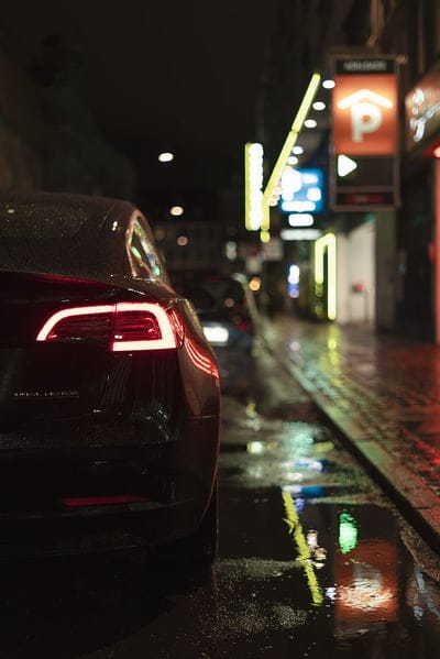 car, black, night, street, lights, mobile wallpaper, android wallpaper, iPhone wallpaper, phone wallpaper