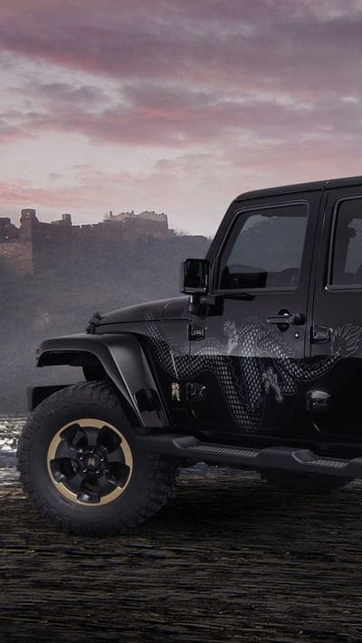 Thar Live, Black Dragon Modified, black dragon, modified, car, mahindra, mobile wallpaper, android wallpaper, iPhone wallpaper, phone wallpaper