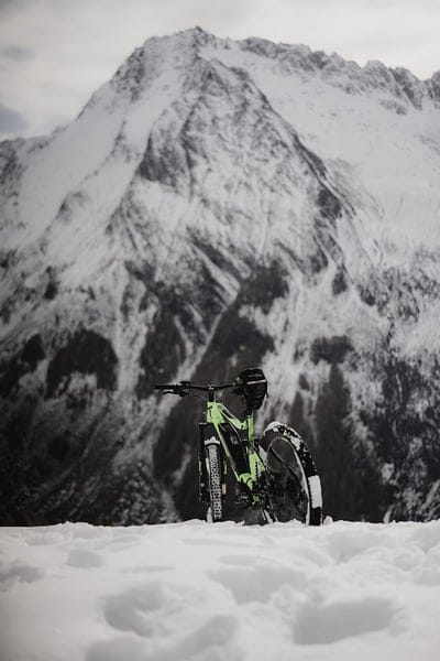 bike, snow, mountains, nature, mobile wallpaper, android wallpaper, iPhone wallpaper, phone wallpaper