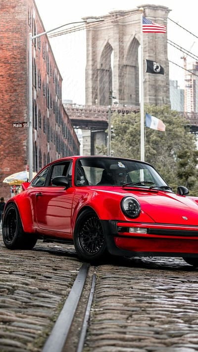 Classic red porsche, carrera, car, hypercar, supercar, sports, luxury, mobile wallpaper, android wallpaper, iPhone wallpaper, phone wallpaper