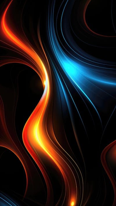 waves,dark,glow,abstraction