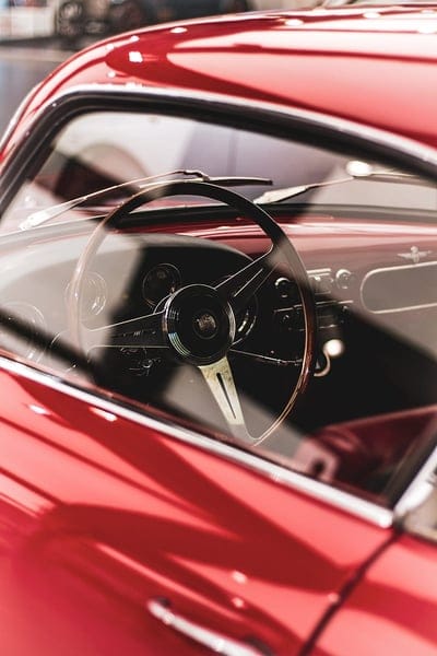 steering wheel, car, retro, salon, red, mobile wallpaper, android wallpaper, iPhone wallpaper, phone wallpaper