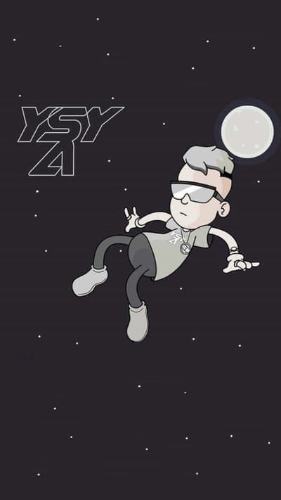 Ysy a,cartoon,space,moon,santiiogof,space,trap,ysya