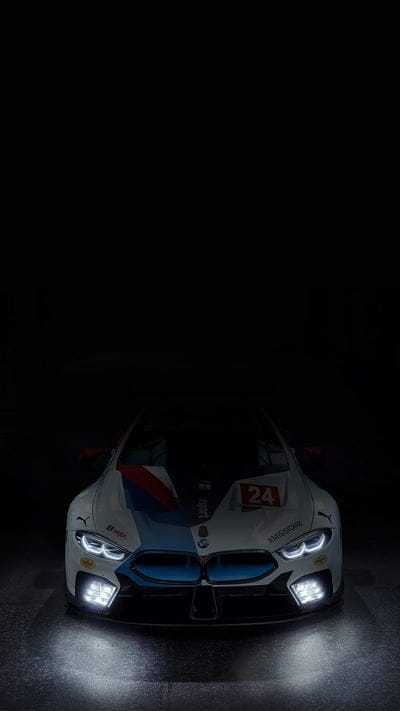 BMW, super, race, white, car, germany, black, front, mobile wallpaper, android wallpaper, iPhone wallpaper, phone wallpaper