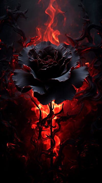 rose,flower,peatals,fire,dark