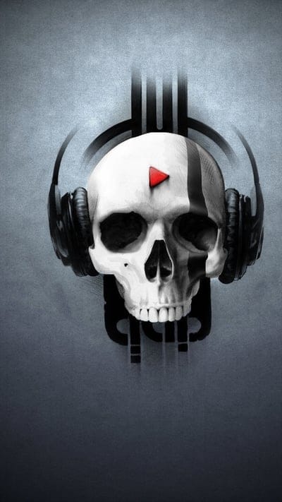 Music,cool,headphones,play,skeleton,skull