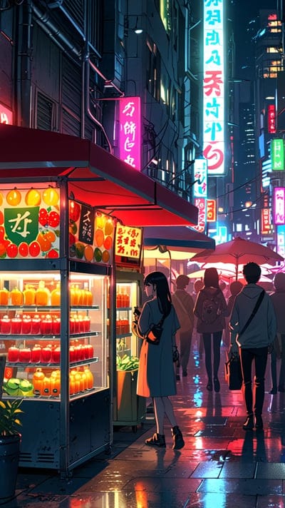 Market,Anime,Anime Wallpaper,Wallpaper,8k Wallpaper,4k Wallpaper,Vibrant,Cool,Hd backgrounds,Hq Backgrounds,Cyber Punk