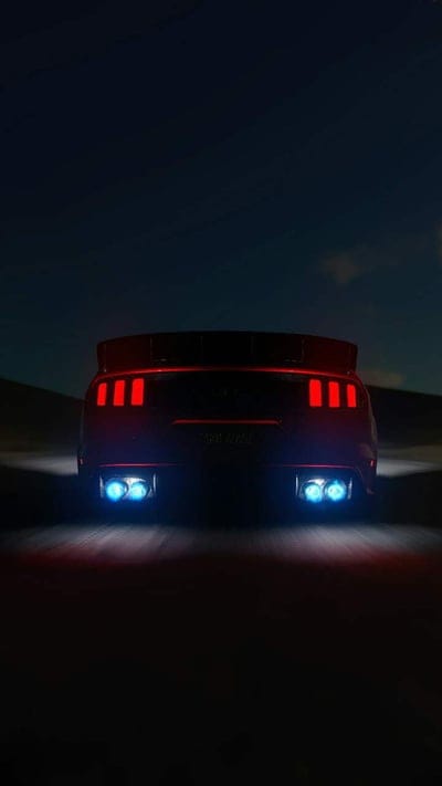 Car, black, led, light, lock, mustang, phone, radio, red, screen, view, mobile wallpaper, android wallpaper, iPhone wallpaper, phone wallpaper