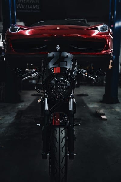 motorcycle, bike, car, black, red, mobile wallpaper, android wallpaper, iPhone wallpaper, phone wallpaper