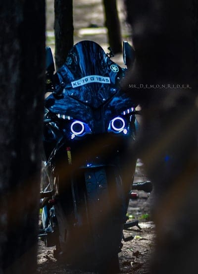 Demon Black RS200, bike, biker, call, duty, pulsar, souls, star, mobile wallpaper, android wallpaper, iPhone wallpaper, phone wallpaper