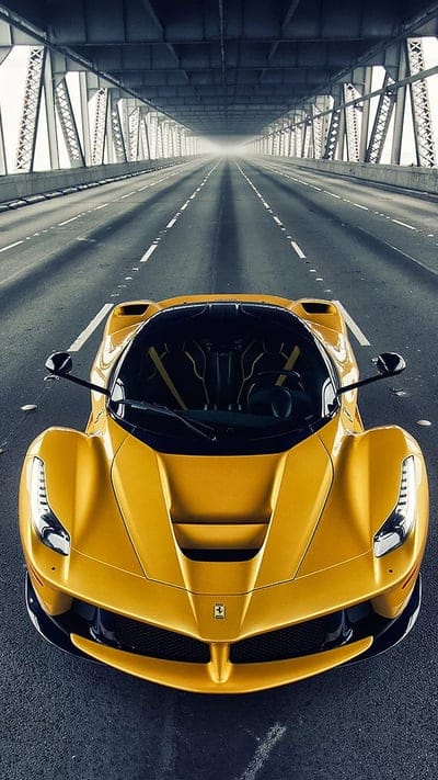 La ferrari, forza, car, fast, italy, yellow, road, mobile wallpaper, android wallpaper, iPhone wallpaper, phone wallpaper