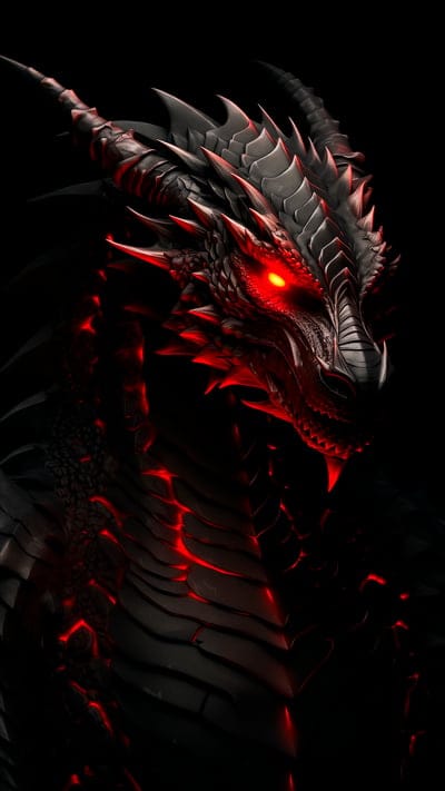 dragon,fantasy,red,dark,art