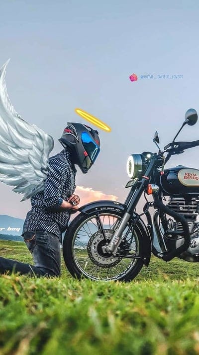 Bike Bullet.lover.angel, bike bullet, angel, bullet, royal enfiled, bike, mobile wallpaper, android wallpaper, iPhone wallpaper, phone wallpaper
