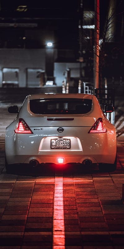 nissan 350z, nissan, sports car, rear view, mobile wallpaper, android wallpaper, iPhone wallpaper, phone wallpaper