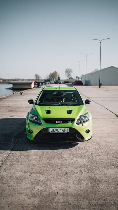 ford, car, green, front view, mobile wallpaper, android wallpaper, iPhone wallpaper, phone wallpaper