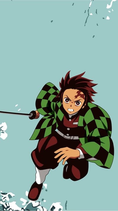 Demon Slayer, Tanjiro Kamado, blood demon art, anime, powerful, action, character, angry, fan art, combat, shonen, intense