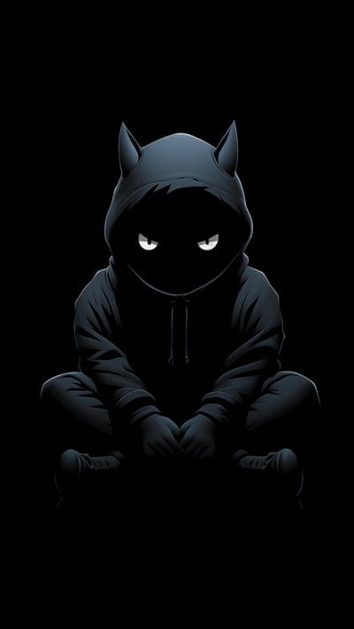 demon,horns,hood,dark,art