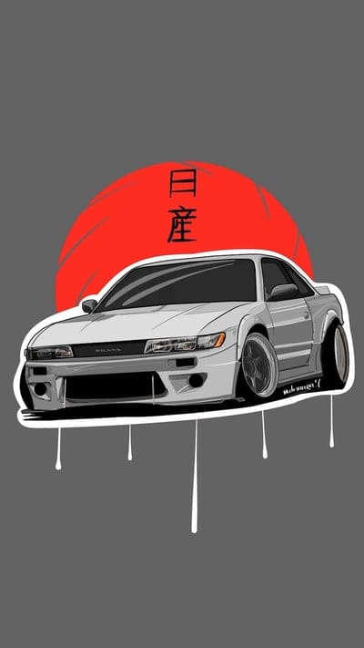 nissan silvia s13,nissan,car,art