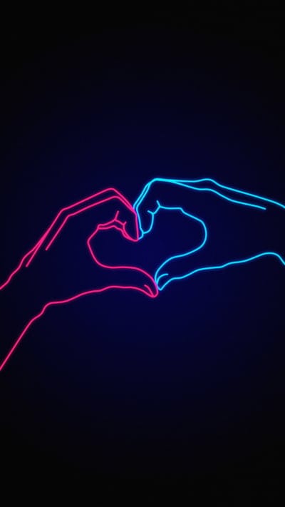 heart,love,hands,gesture,neon