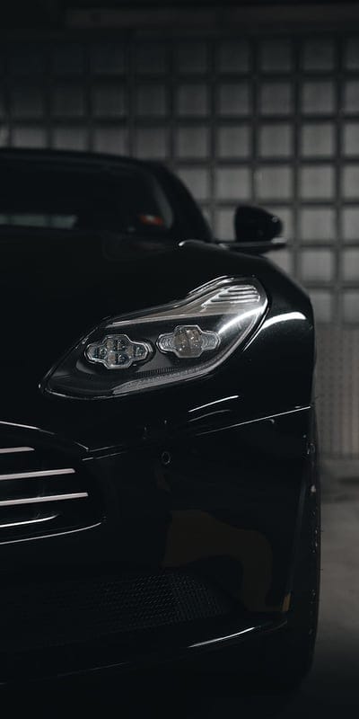 car, black, headlight, front view, parking, mobile wallpaper, android wallpaper, iPhone wallpaper, phone wallpaper