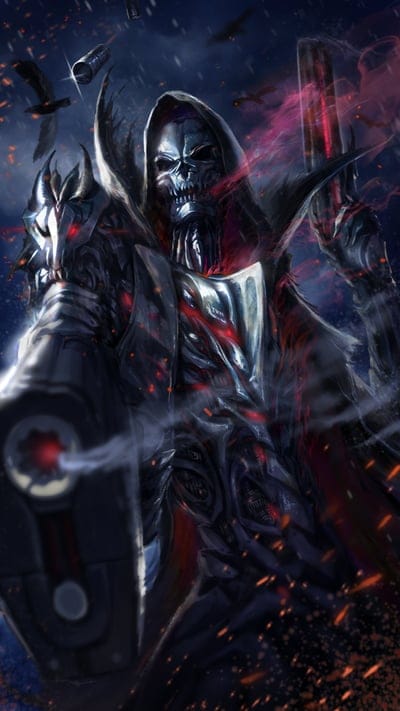 Skull, badass, guns